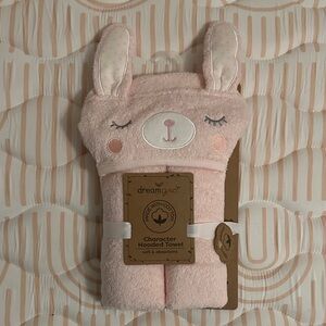 Pink Bunny Hooded Towel